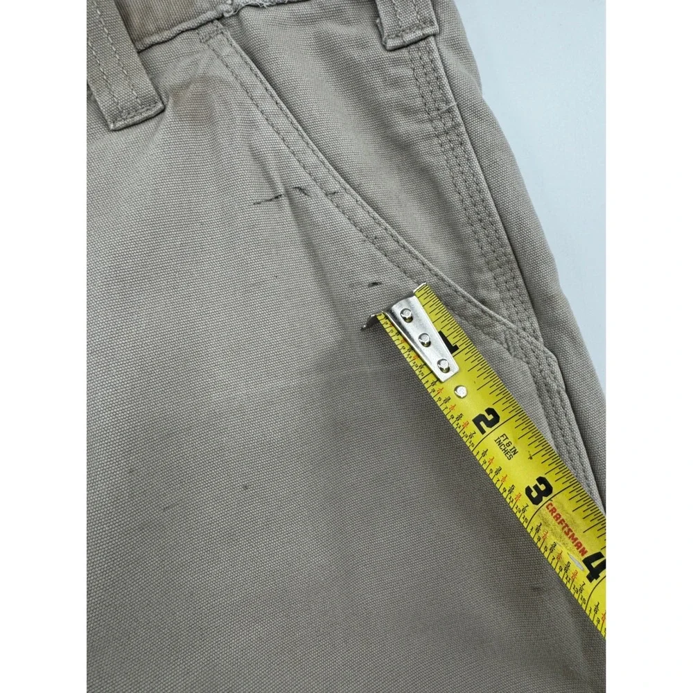 Carhartt Mens Relaxed Fit Canvas Work Shorts Khaki Tan 102514-232 Size 33
